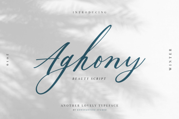Aghony: A Script Font That Elevates Brand Design