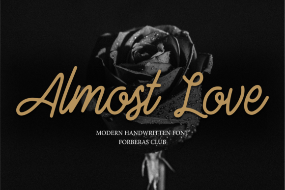 Almost Love Script Font for Web Design