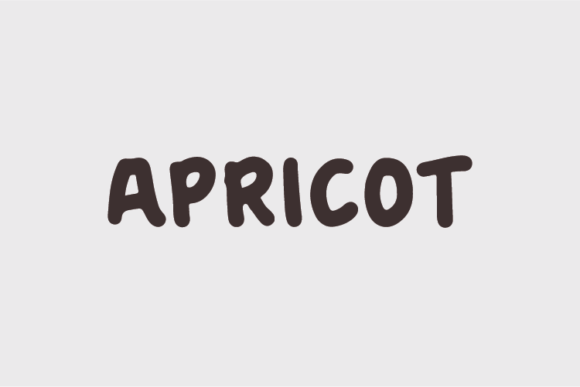 Apricot Font for Web Design and Brand Identity