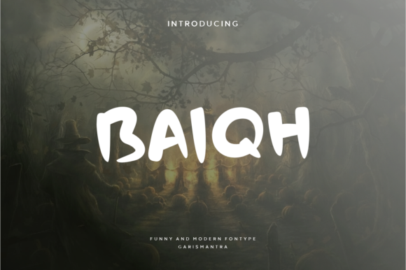 Baiqh: A Spooky-Fun Script Font for Web Design