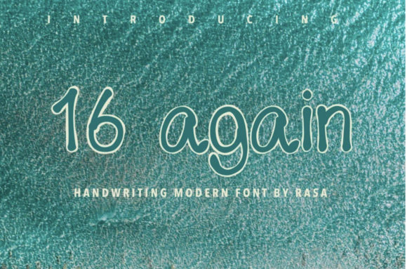 Bring Your Creations to Life with the 16 Again Font