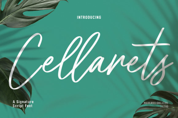 Cellarets Signature: A Handwritten Font That Elevates Branding