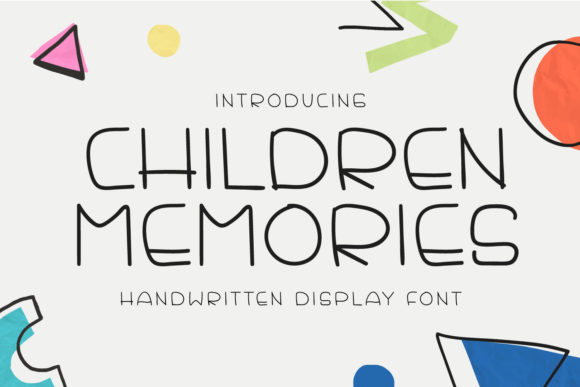 Children Memories Font for Handmade Creations
