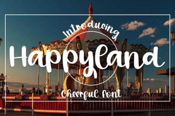 Happyland Script Font for Handmade Creations