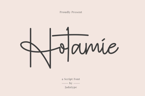 Hotamie: A Handwritten Font for Professional Branding