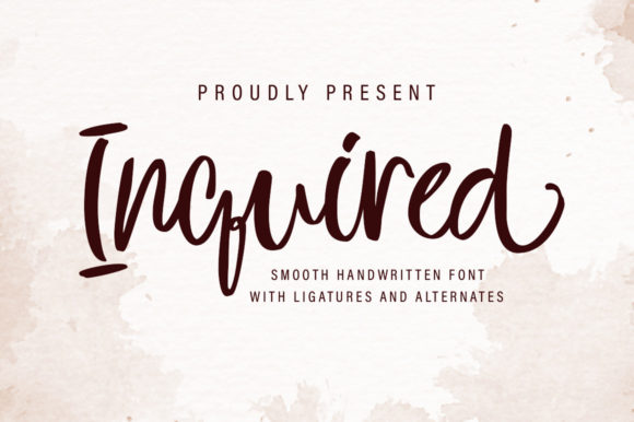 Inquired Handwritten Font for Web Design