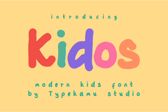Kidos: A Playful Display Font for Editorial Design