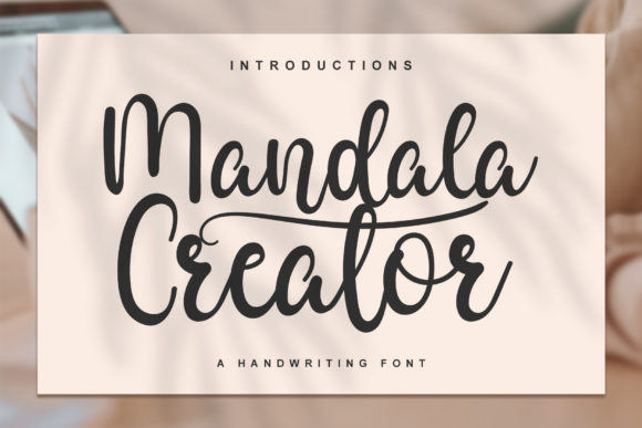 Mandala Creator Font for Editorial Design