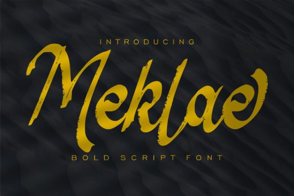 Meklae: A Bold Script Font for Creative Branding