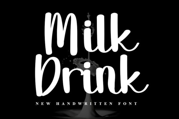 Milk Drink: A Handwritten Font for Editorial Elegance