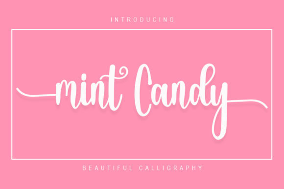 Mint Candy Script Font for Editorial Design