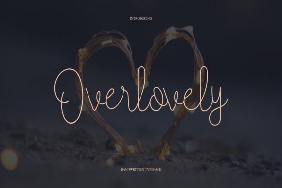 Overlovely: A Handwritten Font for Editorial Elegance