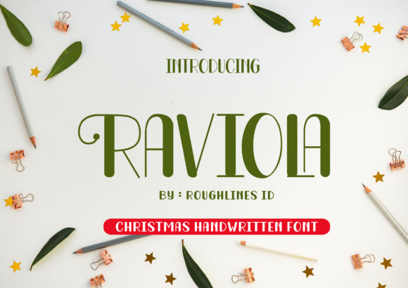 Raviola Christmas Font for Holiday Campaigns