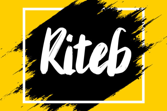 Riteb: A Handwritten Font with Retro Charm for Editorial Projects
