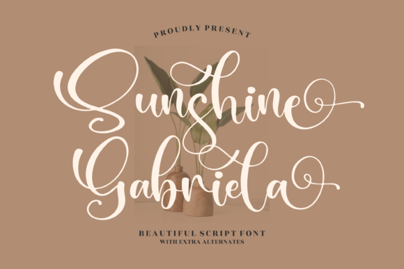 Sunshine Gabriela Script Font for Editorial Design