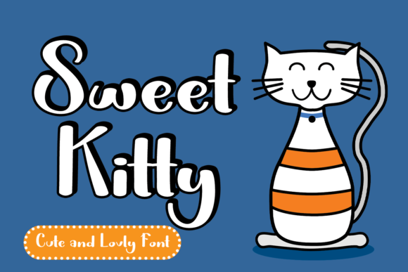 Sweet Kitty: A Playful Script Font for Editorial Design