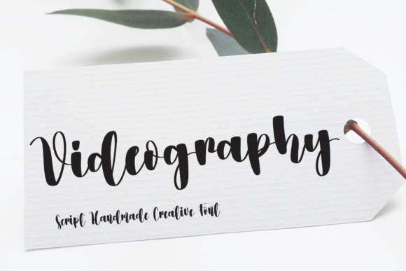 Videography Script Font for Editorial Design