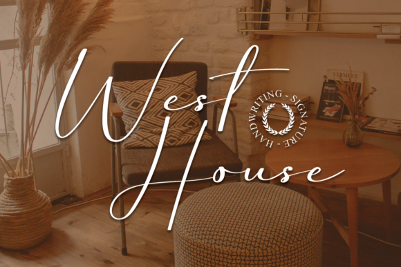 West House: A Luxurious Script Font for Editorial Design
