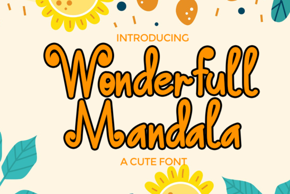 Wonderfull Mandala: A Whimsical Font for Branding Magic